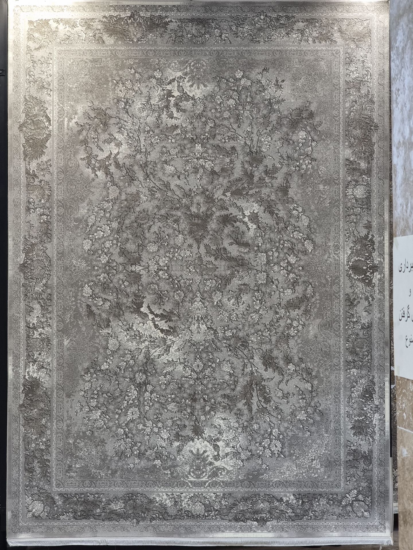 فرش ۱۲۰۰شانه تراکم۳۶۰۰ طرح حریر موکایی