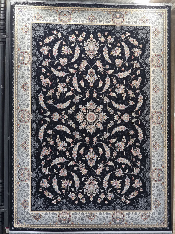 فرش ۷۰۰شانه طرح گندم سرمه ای